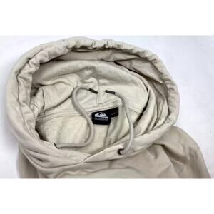 Quicksilver Men's Hoodie Beige Pullover Graphic Print XL